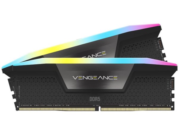 Corsair Vengeance RGB שחור 32GB 2x16 DDR5 6400MHz CL36