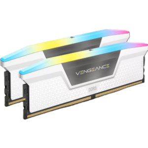 Corsair Vengeance RGB לבן 32GB 2x16 DDR5 6000MHz CL30