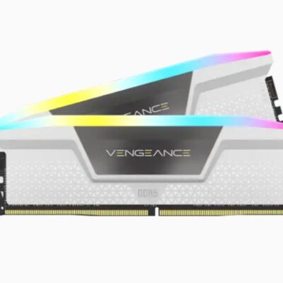 Corsair Vengeance RGB לבן 32GB 2x16 DDR5 6000MHz CL38