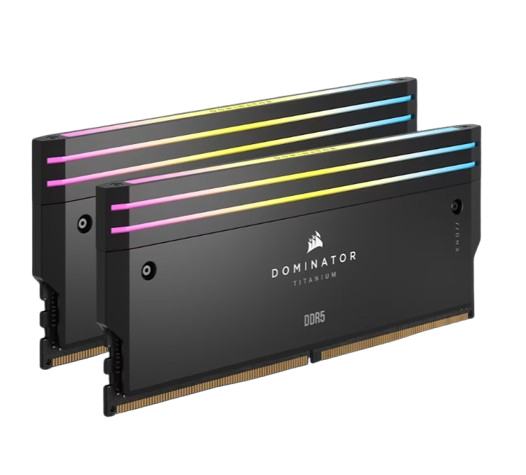 Corsair Dominator Titanium RGB שחור 32GB 2x16 DDR5 6000MHz CL30