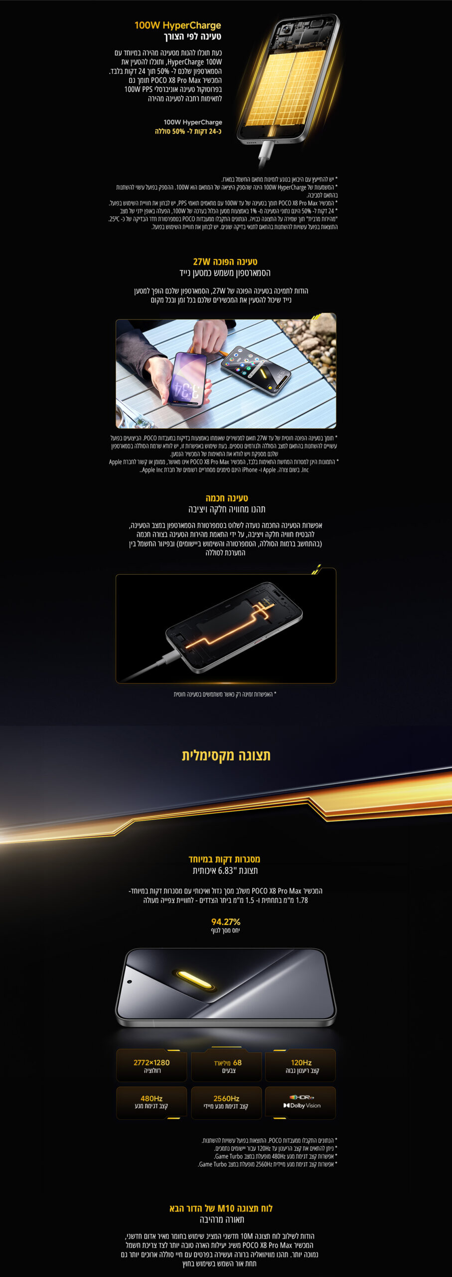 POCO X8 Pro Max 5G גרסה 12GB+512B בצבע כחול – תמונת תוכן 3