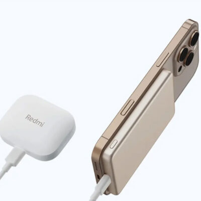 סוללת גיבוי מגנטית Xiaomi Super Slim 5000mAh בצבע זהב – תמונה 5