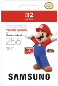 כרטיס זיכרון Samsung microSD Express בנפח 256GB ל-Nintendo Switch 2