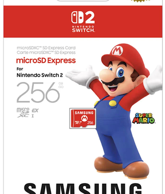 כרטיס זיכרון Samsung microSD Express בנפח 256GB ל-Nintendo Switch 2 – תמונה 1