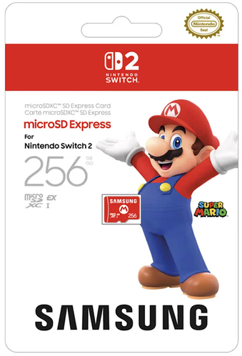 כרטיס זיכרון Samsung microSD Express בנפח 256GB ל-Nintendo Switch 2 – תמונה 1