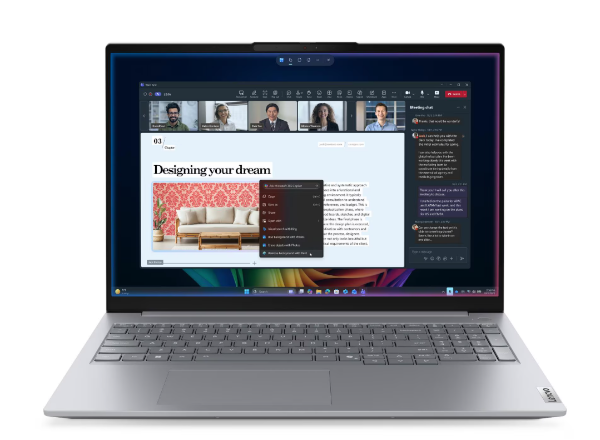 מחשב נייד Lenovo ThinkBook 16 G9 עם Intel Core Ultra 7 355, 16GB ו־512GB SSD
