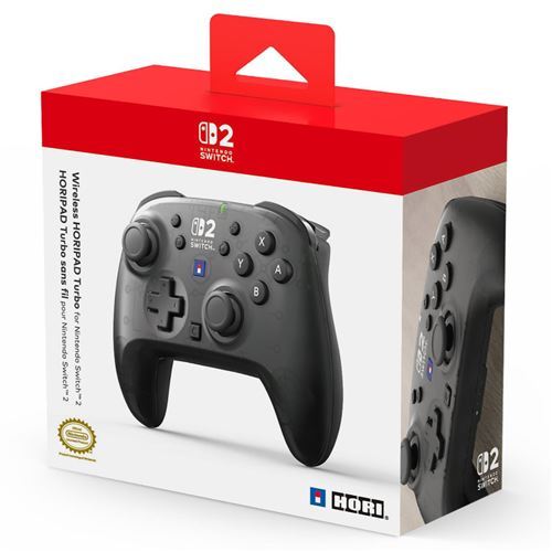 שלט אלחוטי HORI Wireless HORIPAD Turbo שחור ל-Nintendo Switch 2 – תמונה 1