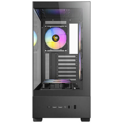 מארז Antec CX705 ARGB שחור עם 5 מאווררים ותצוגה פנורמית – תמונה 3