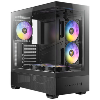 מארז Antec CX705 ARGB שחור עם 5 מאווררים ותצוגה פנורמית – תמונה 6