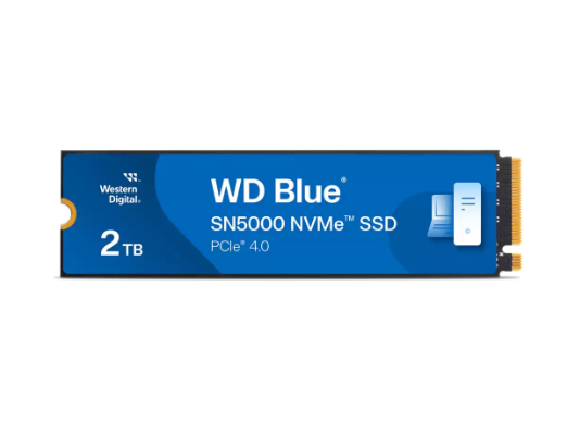 כונן WD Blue SN5000 2TB PCIe 4.0 NVMe M.2 SSD