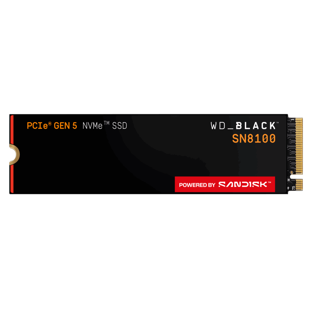 דיסק פנימי WD Black SN8100 1TB NVMe PCIe 5.0 M2 2280 – תמונת מוצר ראשית