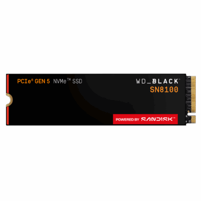 דיסק פנימי WD Black SN8100 1TB NVMe PCIe 5.0 M2 2280 – תמונת מוצר ראשית