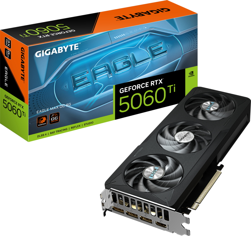 כרטיס מסך Gigabyte RTX 5060 Ti Eagle Max OC 8GB GDDR7 – תמונת מוצר ראשית