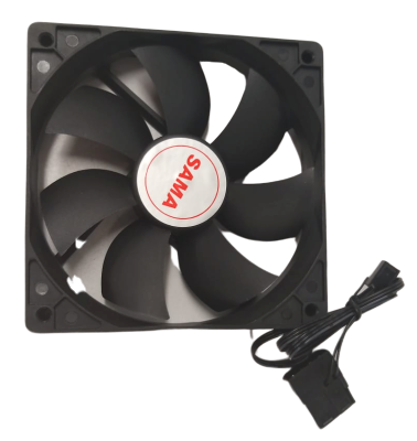 מאוורר למארז SAMA 12CM חיבור MOLEX – תמונת מוצר ראשית