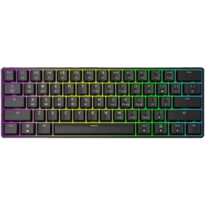 מקלדת גיימינג אופטו־מכנית שחורה SKYLOONG GK61 RGB Glacier Yellow