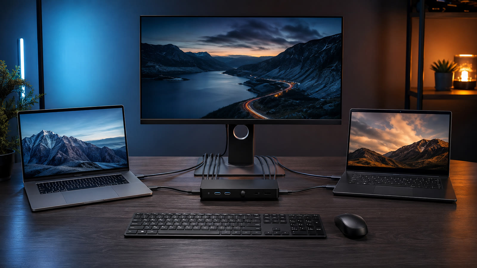 מדריך לבחירת KVM — שני מחשבים המחוברים למסך וציוד היקפי