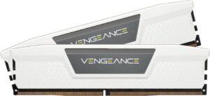 זיכרון Corsair Vengeance DDR5 32GB 2x16GB 6000MT/s CL36 לבן CMK32GX5M2E6000Z36W