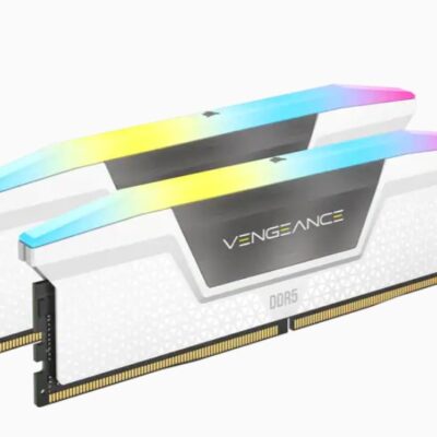 זכרון לנייח CORSAIR Vengeance RGB 32GB 2x16GB DDR5 5600 C40 White – תמונה 2