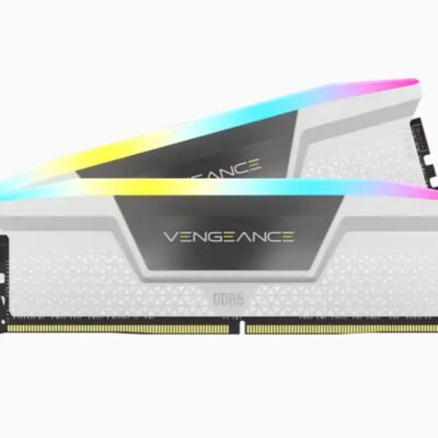 זכרון לנייח CORSAIR Vengeance RGB 32GB 2x16GB DDR5 5600 C40 White – תמונת מוצר ראשית