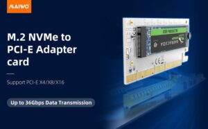 כרטיס מתאם MAIWO KT058A לכונן M.2 NVMe ל-PCIe 3.0