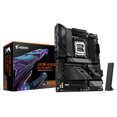 לוח אם GIGABYTE X870E AORUS ELITE WIFI7 1.3 ATX DDR5 AM5 2.5GBE – תמונת מוצר ראשית