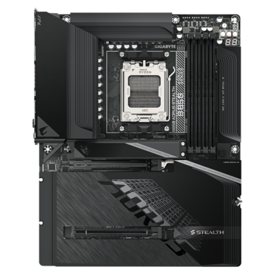 לוח אם עם מחברי חשמל מאחור Gigabyte B850 A STEALTH AM5 DDR5 WIFI7 – תמונה 2