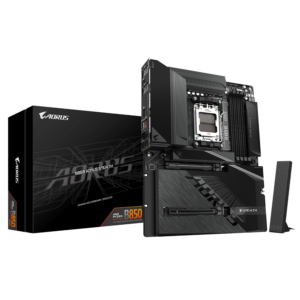לוח אם עם מחברי חשמל מאחור Gigabyte B850 A STEALTH AM5 DDR5 WIFI7