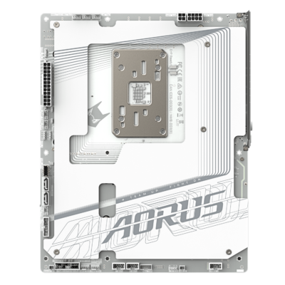 לוח לבן עם מחברי חשמל מאחור Gigabyte B850 A STEALTH AM5 DDR5 WIFI – תמונה 5