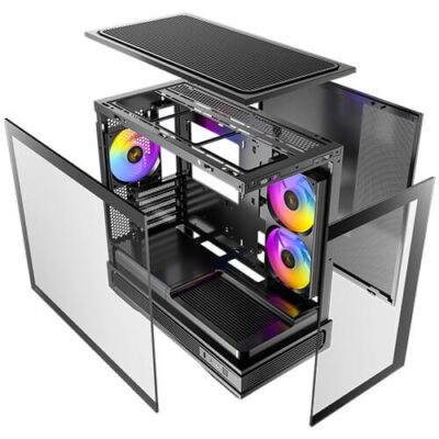 מארז Compact Micro-ATX Case 270Degrees Full View ANTEC C2M ARGB – תמונה 4