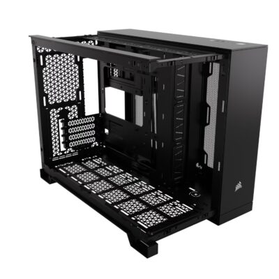 מארז Corsair 2500D AIRFLOW Mini-Tower mATX NO FANS Black – תמונה 5