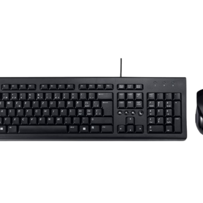 סט חוטי מקלדת ועכבר צבע שחור ASUS U2000A – תמונה 2