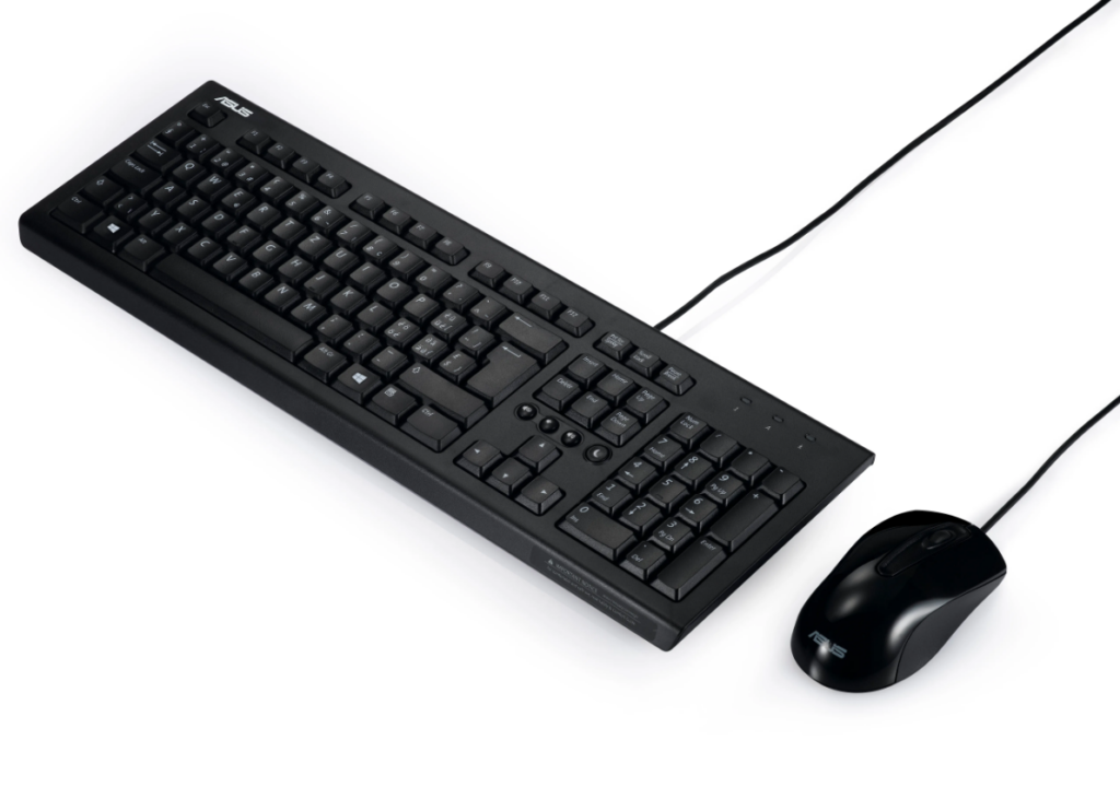 סט חוטי מקלדת ועכבר צבע שחור ASUS U2000A – תמונת מוצר ראשית