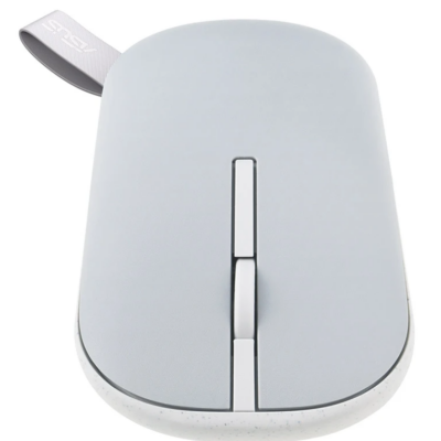 עכבר אלחוטי שקט ASUS Marshmallow Mouse MD100 Lite אפור 90XB07A0-BMU0F0 – תמונה 2