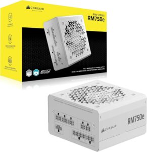Corsair RMe Series RM750e 750W ATX 3.1 לבן – CP-9020292-EU