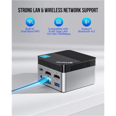 מחשב מיני GMKtec NucBox G5 Intel N97 12GB LPDDR5 256GB SSD Windows 11 Pro (NucBox G5) – תמונה 3