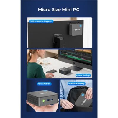 מחשב מיני GMKtec NucBox G3 Pro Intel Core i3-10110U 16GB 512GB Windows 11 Pro (NucBox G3 Pro) – תמונה 4