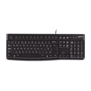 מקלדת Logitech K120 חוטית USB שחורה (920-00249-40)