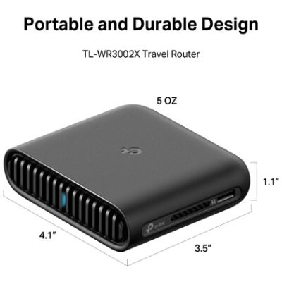 נתב נייד TP-Link TL-WR3002X ‏Wi-Fi 6 ‏AX3000 עם יציאת WAN ‏2.5G – תמונה 4