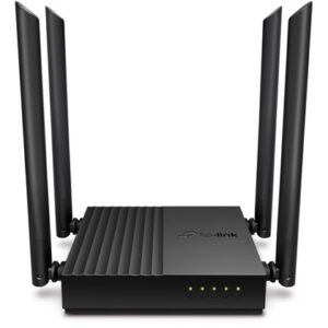 נתב TP-Link Archer C64 ‏Wi-Fi ‏AC1200 עם ארבע יציאות LAN ‏Gigabit