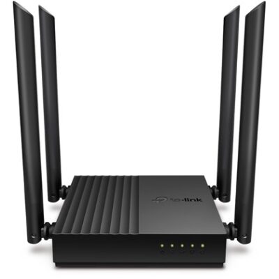 נתב TP-Link Archer C64 ‏Wi-Fi ‏AC1200 עם ארבע יציאות LAN ‏Gigabit