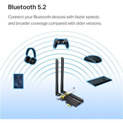 כרטיס רשת TP-Link Archer TX50E ‏PCIe עם Wi-Fi 6 ‏AX3000 ו־Bluetooth 5.0 – תמונה 2