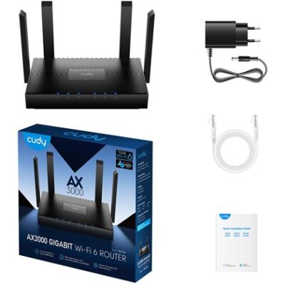 נתב Cudy WR3000-IL ‏Wi-Fi 6 ‏AX3000 עם Mesh – תמונה 3