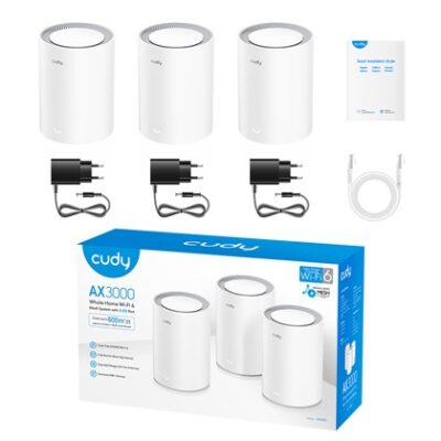 מערכת Mesh ‏Wi-Fi 6 ‏Cudy M3000(3-Pack) ערכת 3 יחידות AX3000 – תמונה 5