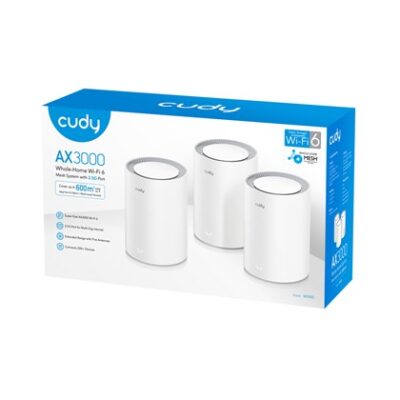 מערכת Mesh ‏Wi-Fi 6 ‏Cudy M3000(3-Pack) ערכת 3 יחידות AX3000 – תמונה 2