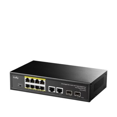 מתג PoE+ ‏Cudy GS1010PS2 עם 8 יציאות Gigabit ותקציב 120W – תמונה 5