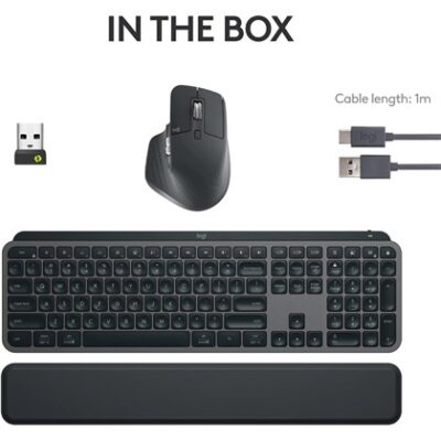 סט Logitech MX Keys S ועכבר MX Master 3S גרפיט (92001-161-40) – תמונה 4
