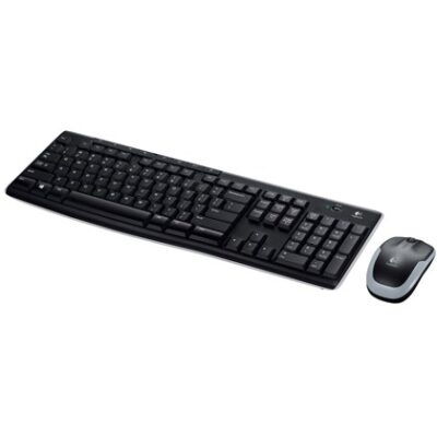 סט מקלדת ועכבר Logitech MK270 אלחוטי בפריסה ערבית (92000-452-99) – תמונה 3