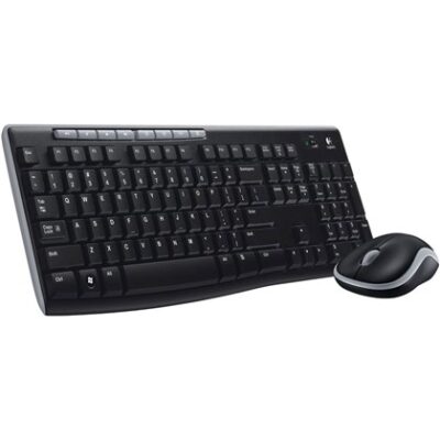 סט מקלדת ועכבר Logitech MK270 אלחוטי בפריסה ערבית (92000-452-99) – תמונה 2