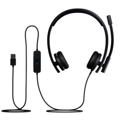 אוזניות Logitech H570e Stereo Teams עם מיקרופון USB-A (981-001430) – תמונה 2