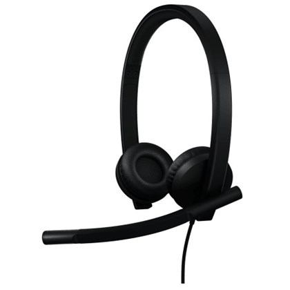 אוזניות Logitech H570e Stereo Teams עם מיקרופון USB-A (981-001430)